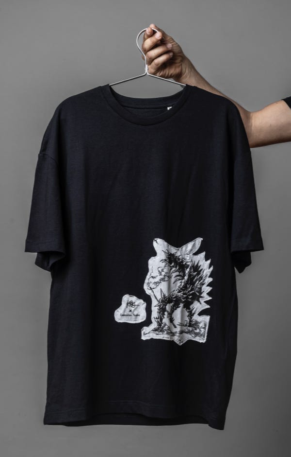 BLACK HEAVY OVERSIZE TEE