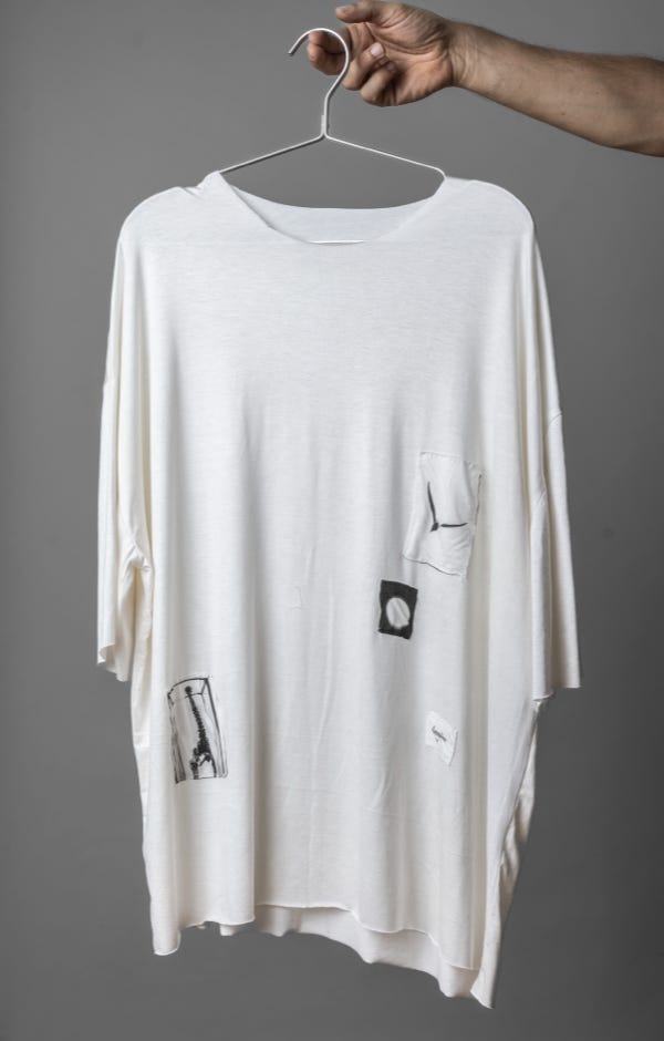 WHITE SARTORIAL OVERSIZED TEE