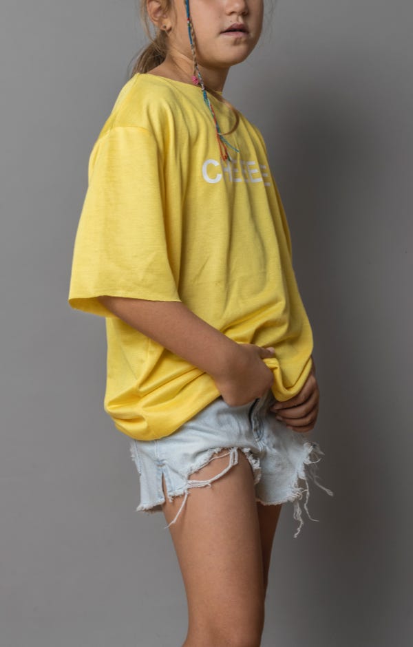 YELLOW OVERSIZED TEE