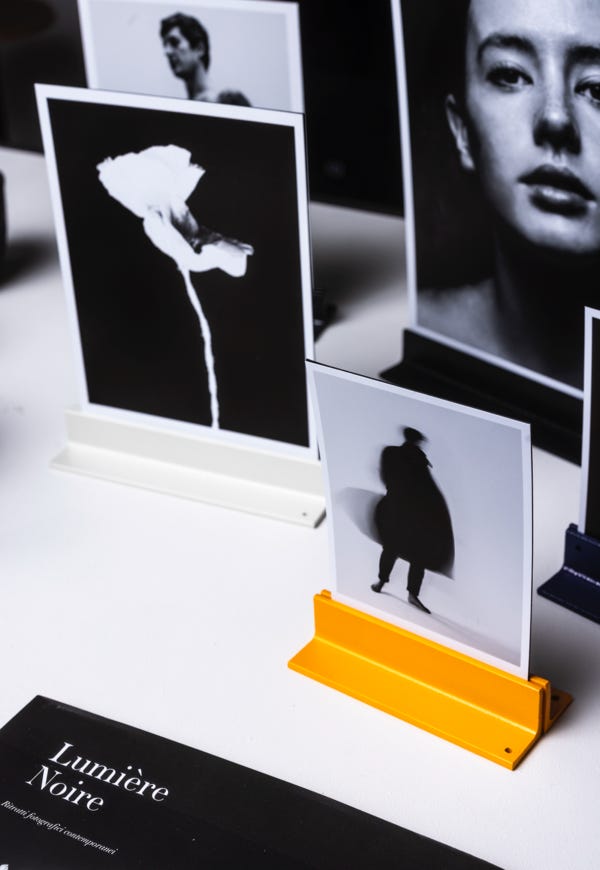 Industrial photo stands