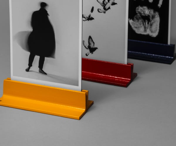 industrial iron photo stands 